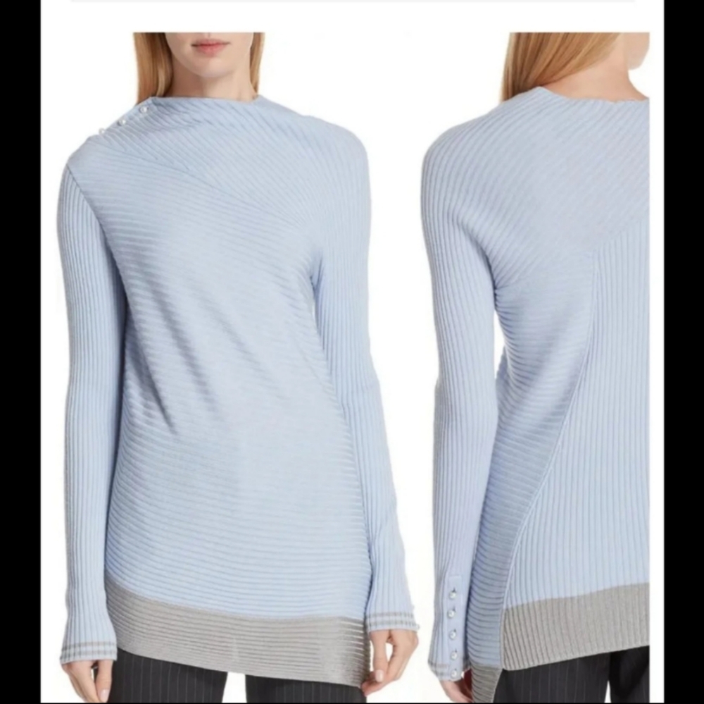 Rag & Bone Light Blue Wool Sweater Size Small